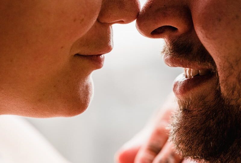 Couple Close Together Touching Noses